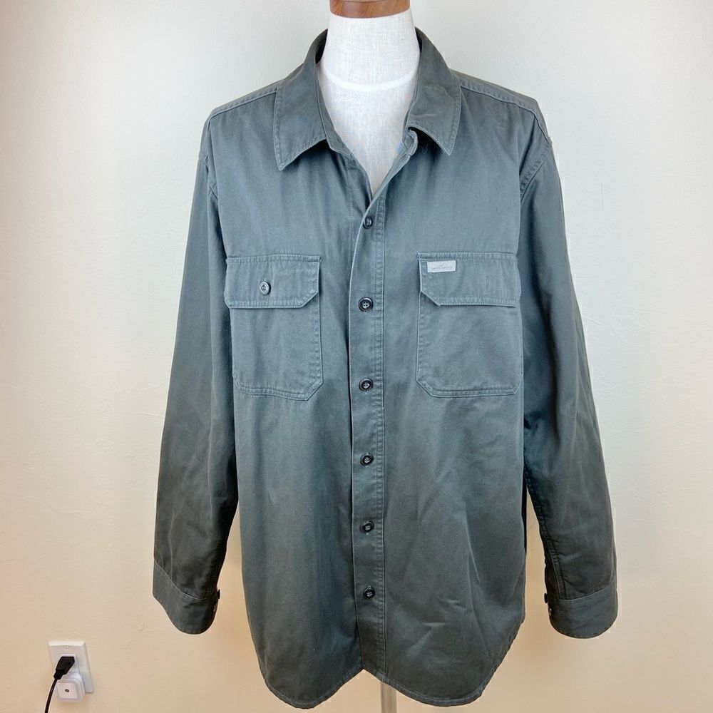 Eddie Bauer Flannel-Lined Shirt Jacket